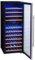 PKM Weinkühlschrank Vinothek WKS72B/ 5-18 °C/ 11 Holzeinschübe/ 192L Nutzinhalt/Platz für 73 Flaschen Wein/Soft-Touch Bedienfeld/LED-Beleuchtung/41 dB/ 128x50cm/ Edelstahl