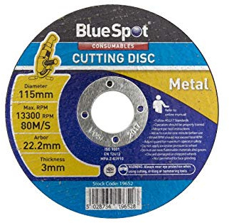 Bluespot 115mm (4.5) Metal Cutting Disc