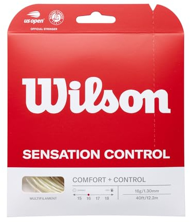 Wilson Unisex's Tennis Racket Sensation Control String Reel-Transparent/Natural