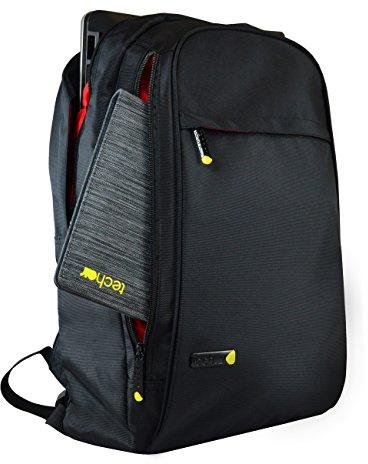 techair Zaino nero per laptop da 17 a 17,3, Nero, 16-17.3