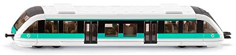 siku 1646001, Nahverkehrszug RATP Frankreich, Metall/Kunststoff, 1:120, Türkis/Weiß, Kompatibel mit anderen siku Spielzeugen