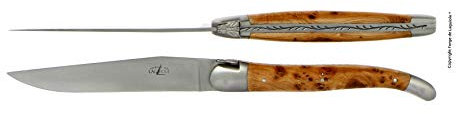 Forge De Laguiole set 1 tallrikskniv & 1 tavla vaxplatta INOX
