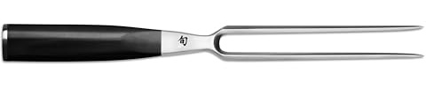 KAI Shun Classic forchetta da carne giapponese 16,5 cm denti - acciaio inossidabile di alta qualità resistente alla corrosione - manico in legno Pakka - Made in Japan - forchetta da arrosto