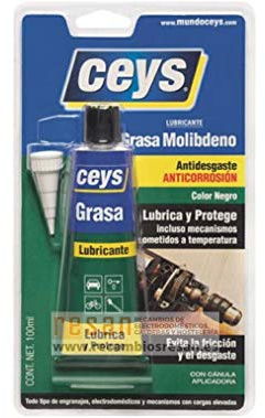 Ceys - Grasa molibdeno - Lubricante antidesgaste - Lubrica y protege - Color negro - 100ML