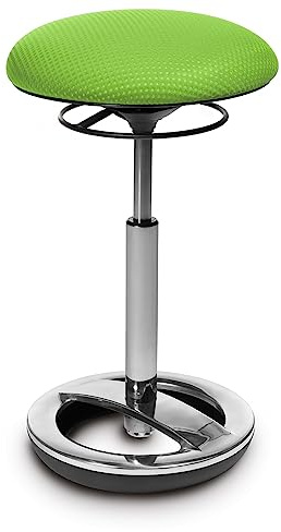 Topstar Bürohocker Sitness High Bob Alu poliert grün