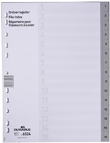 Durable 652410 Hunke & Jochheim Pärmregister, A4, Grå