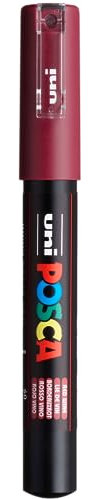 POSCA 186726 - POSCA Marker mit extra feiner Rundspitze, weinrot
