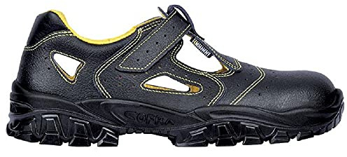 Cofra NT310-000.W38 NEW DON S1 SRC Sandalias de seguridad, negro/amarillo, talla 38