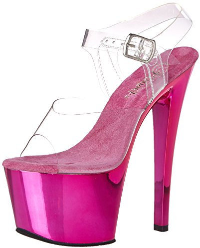 PleaserSky308/c/hpch - Sandali donna, colore trasparente (clear), taglia 44 EU (11 UK)