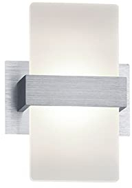 Trio Leuchten LED Wandleuchte Platon 274670105, Aluminium, Schirm Acryl weiß, 1 x 4.5 Watt