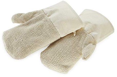 Thermohauser 5000244991 Guanti da forno, muffole Plus, fino a ca. +220 °C, 31,0 x 14,0 cm, in cotone speciale.
