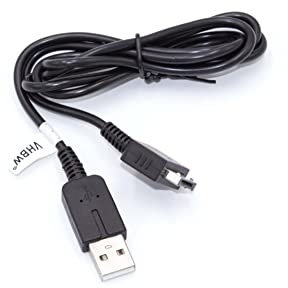 vhbw USB Kabel kompatibel mit Sony Playstation Vita PCH-1006 Spielekonsole - 2in1 Datenkabel/Ladekabel 1,2m Lang