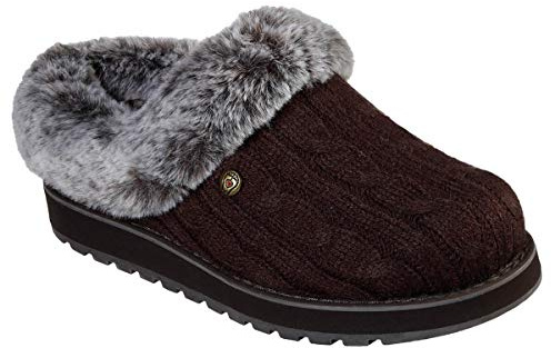 Skechers Women's Keepsakes Ice Angel Slipper | Autumn Winter Collection | Mules Slipper | Flat | Memory Foam Insole