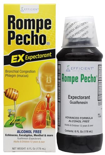 Rompe Pecho EX (Expectorant) 6oz - Cold & Cough Syrup
