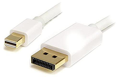 StarTech.com Câble Mini DisplayPort vers DisplayPort 1.2 de 1m - Câble Adaptateur Mini DP vers DP 4K x 2K UHD - Câble Mini DP vers DP pour Moniteur - Cordon de Conversion mDP vers DP (MDP2DPMM1MW)