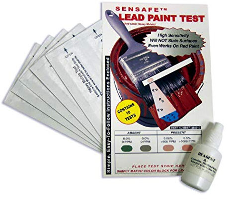 ITS Europe SenSafe® Prueba de pintura de plomo, prueba de plomo en la pintura (10 pruebas)