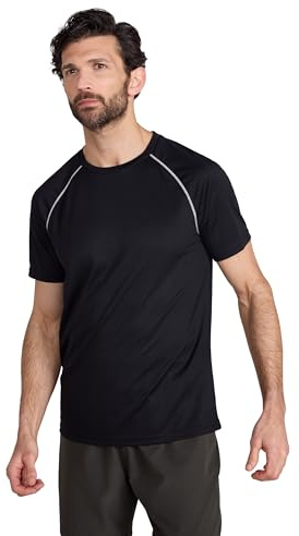 Mountain Warehouse Endurance Isocool SS Herren Multifunktions-Shirt - atmungsaktives Herren-T-Shirt zum Laufen, Joggen, Radfahren, Wandern und für Outdoor Schwarz 3X-Large