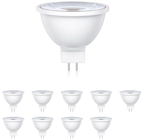 ledscom.de 10x GU5.3 LED-lampa, MR16, vit (3900 K), 5,7 W, 524lm, 37°
