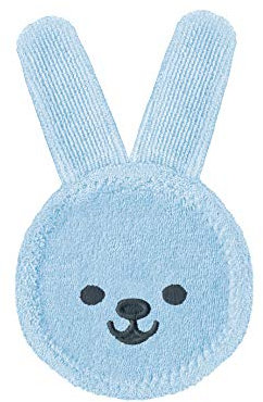 MAM Oral Care Rabbit für Baby’s erste Mundhygiene, sanfte Zahnpflege mit weichem Mikrofaser-Material, Babys an die tägliche Mundreinigung gewöhnen, ab 0+ Monate, blau