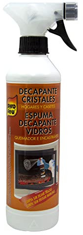PYRO FEU Decapante Fuerte Para Limpiar Cristales De Chimeneas, Estufas Y Hornos, Blanco, El embalaje puede variar