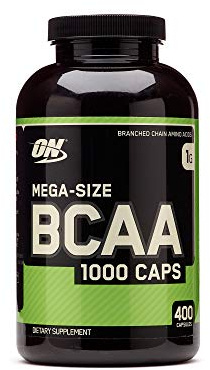 Optimum Nutrition Mega-Size BCAA 1000 Caps - 400 Capsules (200 Servings)