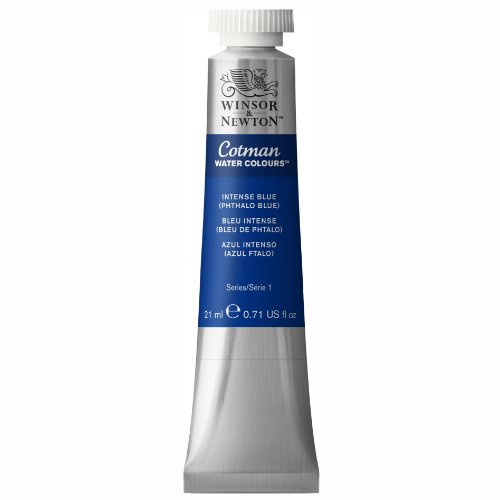 Winsor & Newton 0308327 Water Colour Tube, Intense Phthalo Blue, 21 ml (Pack of 1)