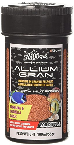Haquoss Allium Gran Alimento en Escamas a Base de ajo para Discus, 100 ml/55 g