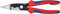 KNIPEX Elektro-Installationszange mit Mehrkomponenten-Hüllen, mit integrierter Befestigungsöse zum Anbringen einer Absturzsicherung, 13 82 200 T