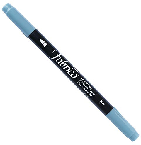 Tsukineko Dual-Ended Fabrico Marker Color-Fast, Sky Mist Blue