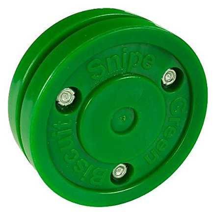 Green Biscuit Snipe Trainingspuck f. Eishockey, Hockey Puck Asphalt