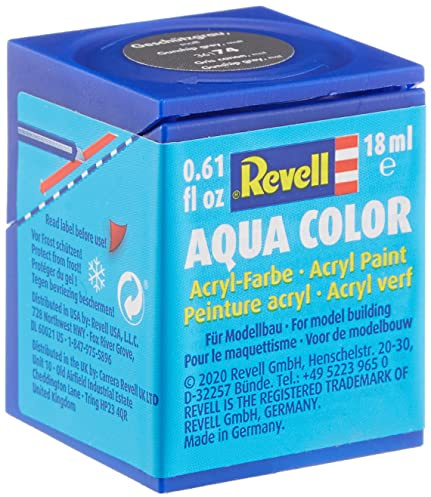 REVELL Aqua Color Acrylic Paint. No.74 Gunship Grey Matt