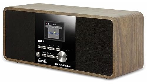 Imperial DABMAN i200 Internet Tischradio DAB+, UKW, Internet AUX, USB, DLNA, LAN, Internetradio Holz