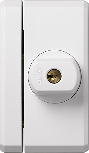 ABUS Serrure de Fenêtre FTS96 - Verrou avec Mécanisme de Verrouillage via Bouton Rotatif, Verrouillage Différent - Niveau de Sécurité 10 - 11209 - Blanc