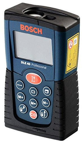 Bosch Professional Telemetro laser DLE 40 con batterie e custodia protettiva