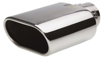 Simoni Racing TRX/16 Terminale di Scarico Universale, Uscita Singola inclinata Rettangolare 135 x 75 mm, in Acciaio Inox