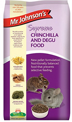 Mr Johnson's Supreme Chinchilla & Degu Pellets 900g