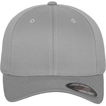 Flexfit Mixte Wooly Combed Baseball Cap, Argent (Silver), 6-12 Ans EU