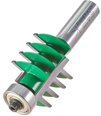 Trend CraftPro Finger Jointing Router Cutter, 1/2 Inch Shank, 35mm Cut Diameter & 38.1mm Cut Length, Tungsten Carbide Tipped, C219X1/2TC