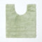 Homescapes Badematte WC Vorleger Spa Supreme 50 x 55 cm aus Reiner Baumwolle lindgrün