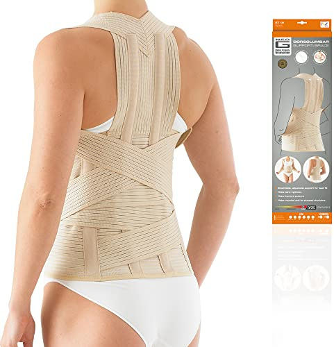 Neo-G Dorsolumbar Support Brace – Back Support for Early Kyphosis, Lumbar Support, Rounded Shoulders, Back Pain Relief – Back Posture Corrector Men & Women - Adjustable - 1 Medical Device - XXL