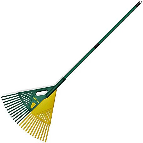 GARDIREX - Râteau Ramasse-Feuilles | Manche Télescopique 2m, Tête 70cm Séparable | Feuilles, Branches, Herbe Coupée