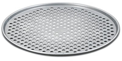 Cuisinart 14-Inch Pizza Pan, Chef's Classic Nonstick Bakeware, Silver, AMB-14PPP1