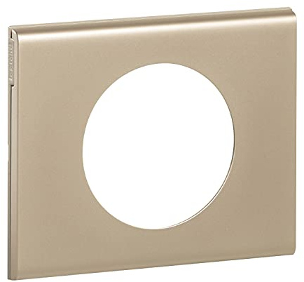 LEGRAND - Plaque Céliane - Plaque de Finition pour Prises et Interrupteurs Céliane - 1 Poste - Matière Nickel Velours