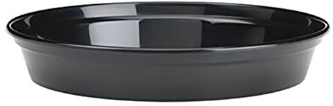 Stewart 2847005 30.5 cm Fleur Soucoupe pour Pot à Fleurs – Noir