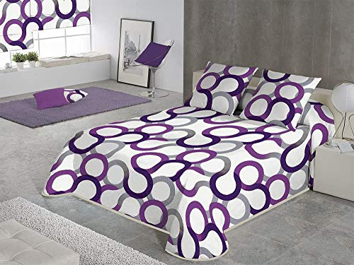 SABANALIA Colcha Estampada Aros Cama 105 200x280 Verano Primavera