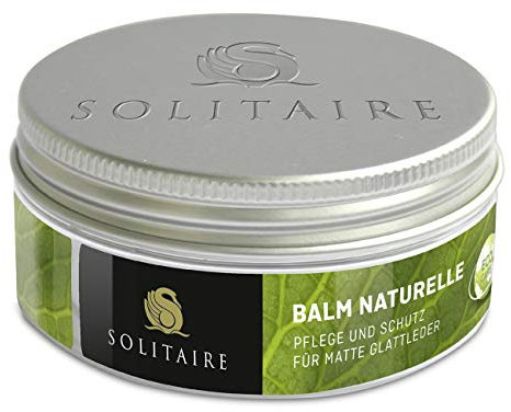 SOLITAIRE Unisex Eco Care Balm Naturelle 75 Ml Farbloses Schuh-balsam zur für Schuhe, Taschen und Kl Schuhcreme Pflegeprodukte, Farblos, 75.00 ml EU
