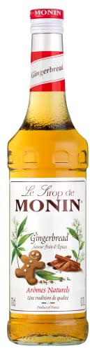 MONIN Premium Gingerbread Syrup 700ml for Coffee and Cocktails. Vegan-Friendly, Allergen-Free, 100% Natural Flavours and Colourings