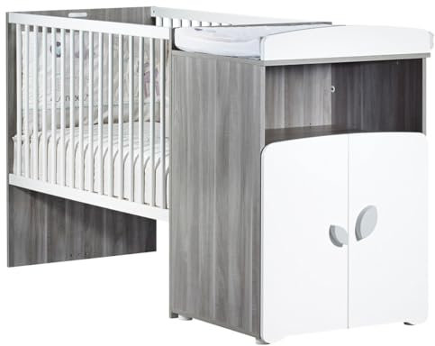 Baby Price New Leaf Kinderbett Kombination skalierbarer 120 x 60 cm in 90 x 190 cm