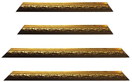 Neumann Bilderrahmen Barockrahmen Gold fein verziert 812 ORO, Zuschnitt, 40x60 cm