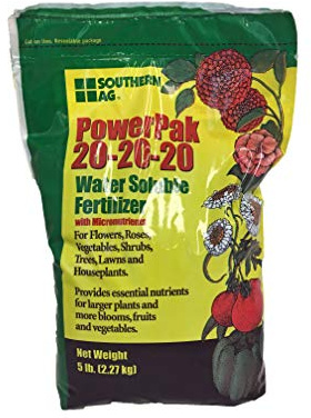 South AG Powerpak 20-20-20 kg) påse lösligt vatten gödselmedel W/Mikronäringsämnen